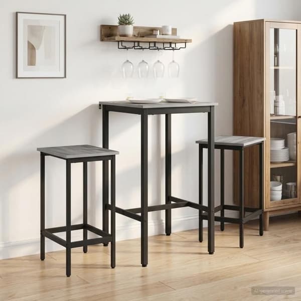 Maison Exclusive - Baari stool 2 kpl Sonoma harmaa 40 x 32 x 74 cm