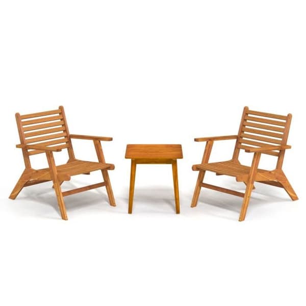 Maison Exclusive - Bistro-möbler 3 st Solid akaciaträ