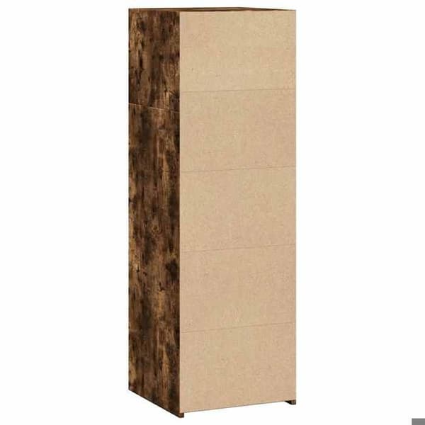 Maison Exclusive - Buffé ek rökig 40x41x124 cm ingenjörsträ