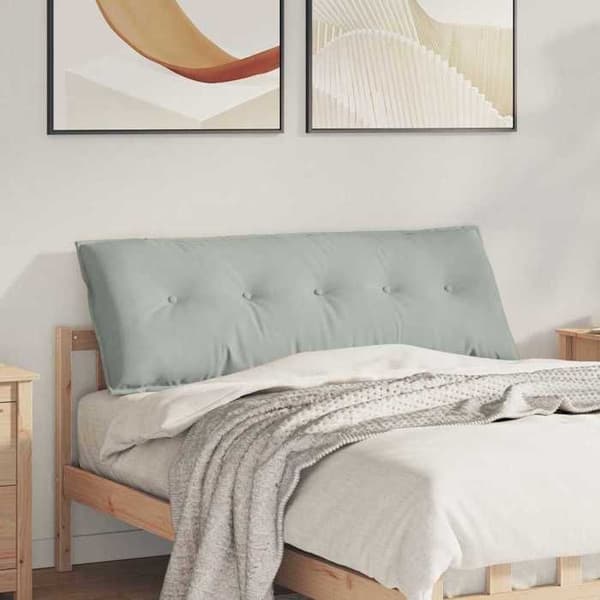 Maison Exclusive - Ljusgrå Ryggkudde 140 x 50 cm Sammetstyg