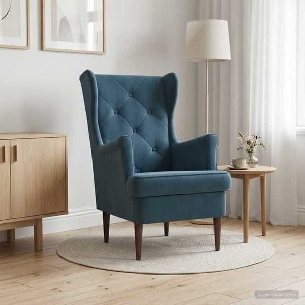 Maison Exclusive - Blå Sammet Fåtölj