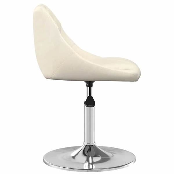 Maison Exclusive - Snurrstolar för matplats, set om 2, Creme Sammet