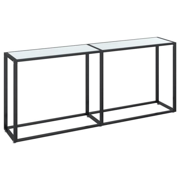 Konsolbord Hvid marmor 180x35x75,5 cm Hærdet glas76 [cm] Vit