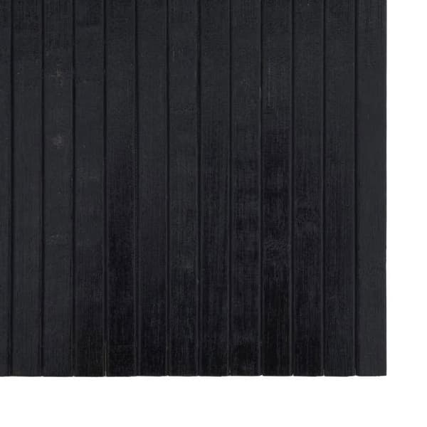 Maison Exclusive - Musta suorakulmainen matto 60x100 cm bambusta