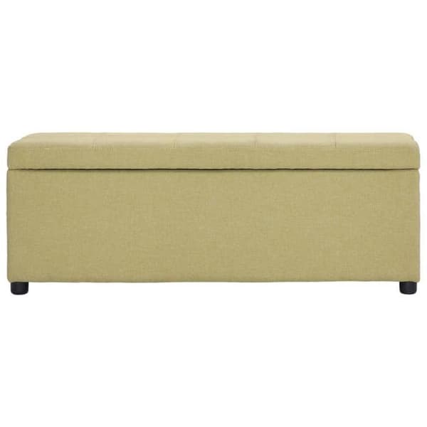 Maison Exclusive - Penkki säilytystilalla 116 cm Vihreä Polyesteri Grön