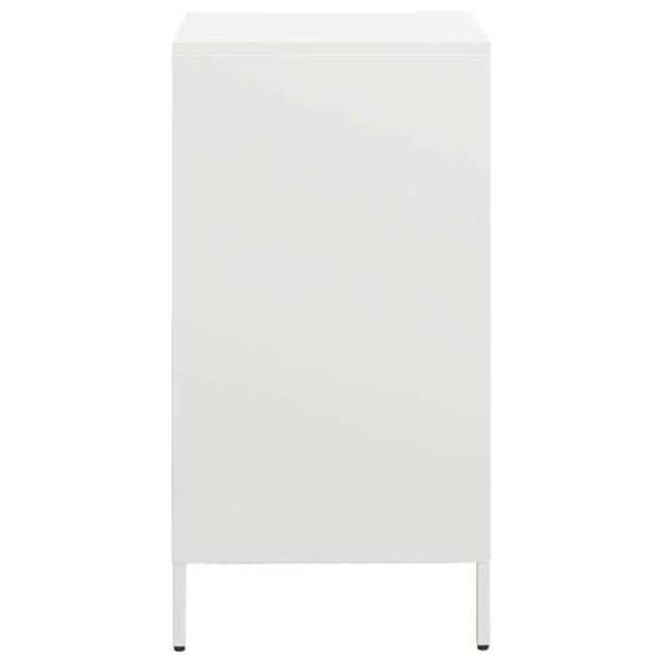 Maison Exclusive - Buffé vit 35x39x73,5 cm kallvalsat stål