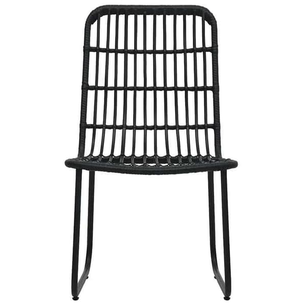 Maison Exclusive - 5-delt have spise sæt i polyrattan og glas