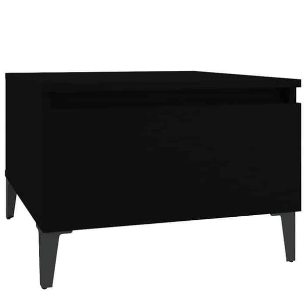 Maison Exclusive - 2 stk. sideborde Sort 50x46x35 cm Ingeniørtræ