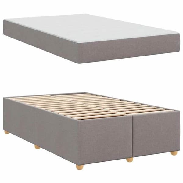 Maison Exclusive - Sängram Taupe 120 x 190 cm tyg