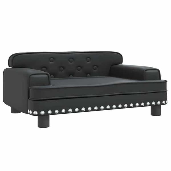 Maison Exclusive - Sort hundeseng 70x45x30 cm i kunstlæder svart