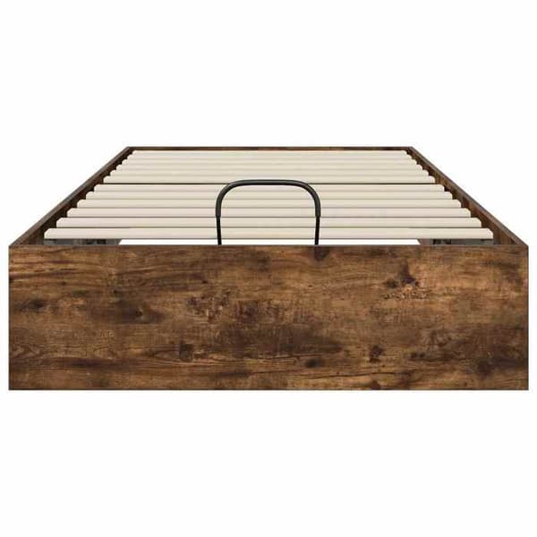 Ottoman sengestel - EKSKLUSIV HUS - 75,5 x 190 cm - Røget eg - Ingeniørtræ - Gasløft Rökt ek