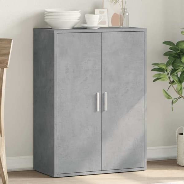 Maison Exclusive - Buffet grå beton 60x31x84 cm ingeniørtræ