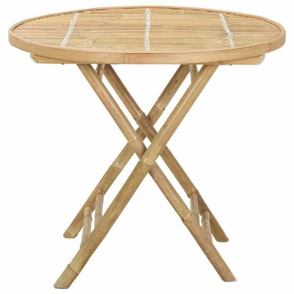 Maison Exclusive - Naturlig Havebord 80 x 70 cm Bambus