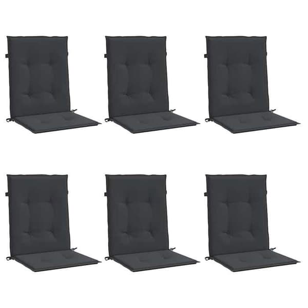 Maison Exclusive - Havestole puder 6 stk Sort 100 x 50 x 3 cm Svart