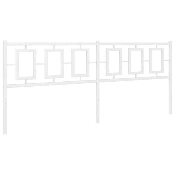 Maison Exclusive - Ersättningssänggavel i vit metall 193 cm