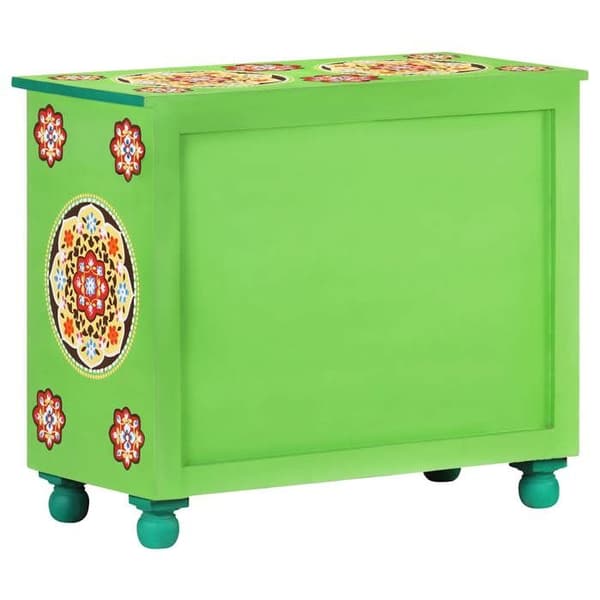 Maison Exclusive - Håndmalet multicolor buffet 70x35x60 cm mango træ Flerfärgad