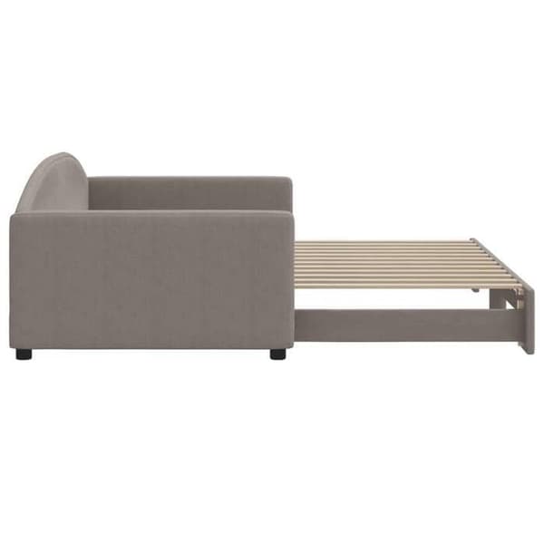 Maison Exclusive - Päivävuode, jossa on taupe väri 100x200 cm kangas Mol