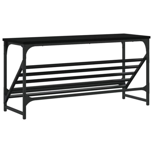 Maison Exclusive - Skohylde sort 90x30x45 cm ingeniørtræ