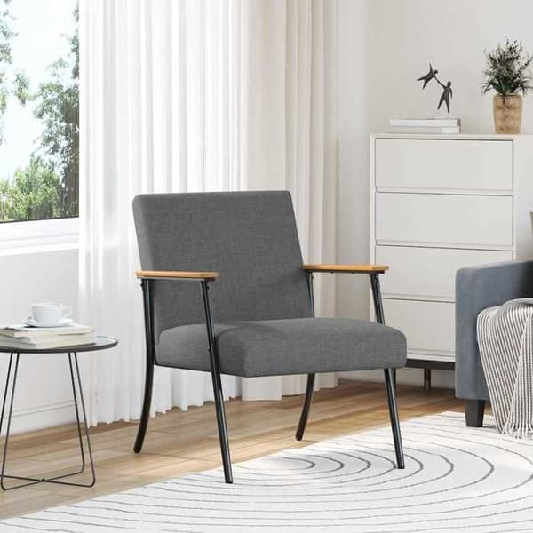 Maison Exclusive - mørkegrå stof lænestol