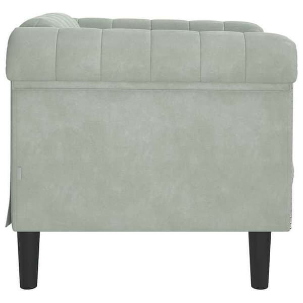 Maison Exclusive - Lysegrå Velour Stol