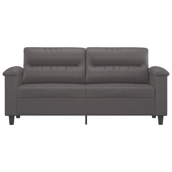Maison Exclusive - 2-paikkainen harmaa sohva 140 cm keinonahkaa Grå