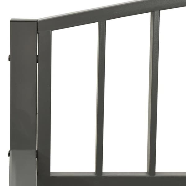 Maison Exclusive - Harmaa puutarhapenkki 120 cm Teräs grå