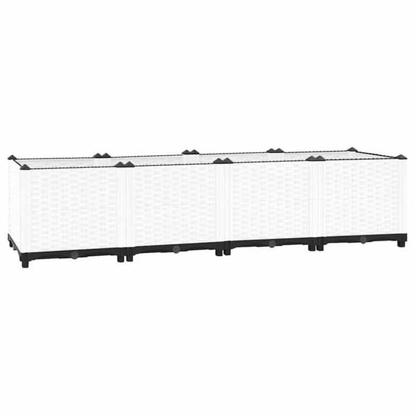 Maison Exclusive - Hævet seng 160x40x38 cm Polypropylen Vit