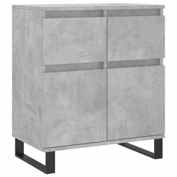 Maison Exclusive - Buffé Grå betong 60x35x70 cm Ingenjörsträ