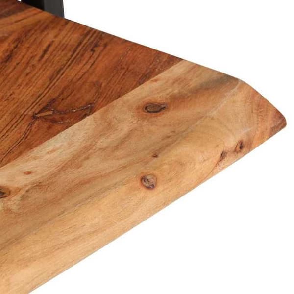 Maison Exclusive - Seinähyllyt 2 kpl 40x24x35 cm Akasiapuu ja teräs