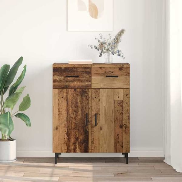 Buffé - EXKLUSIVT HEM - 69,5 x 34 x 90 cm - Ingenjörsträ - Brun - Nutida