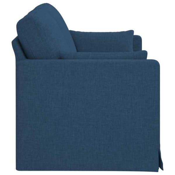 Maison Exclusive - Soffa 2 platser Blå 158 x 78 x 80 cm tyg