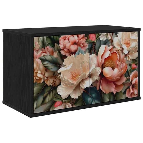 Maison Exclusive - Væghængt TV-møbel BORNE 69 x 33 x 40 cm Sort eg