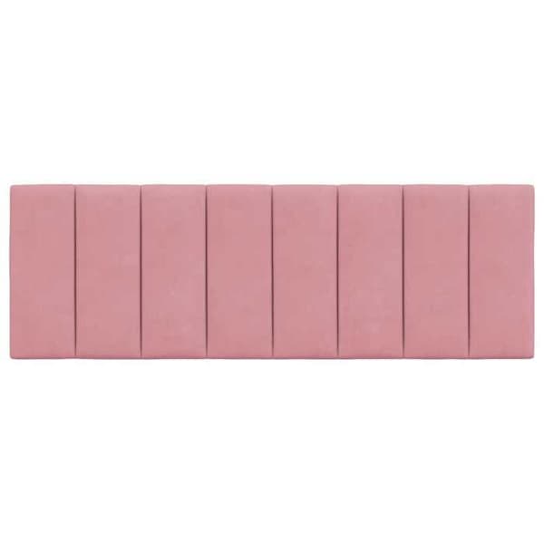 Päätytyyny - MAISON EXCLUSIVE - Hanko - Vaaleanpunainen - 140 cm - Pehmustettu sametti Ros