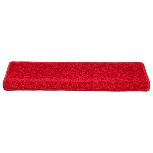 Maison Exclusive - Trappe tæppe 10 stykker 65 x 21 x 4 cm Rød rektangulær kant Röd