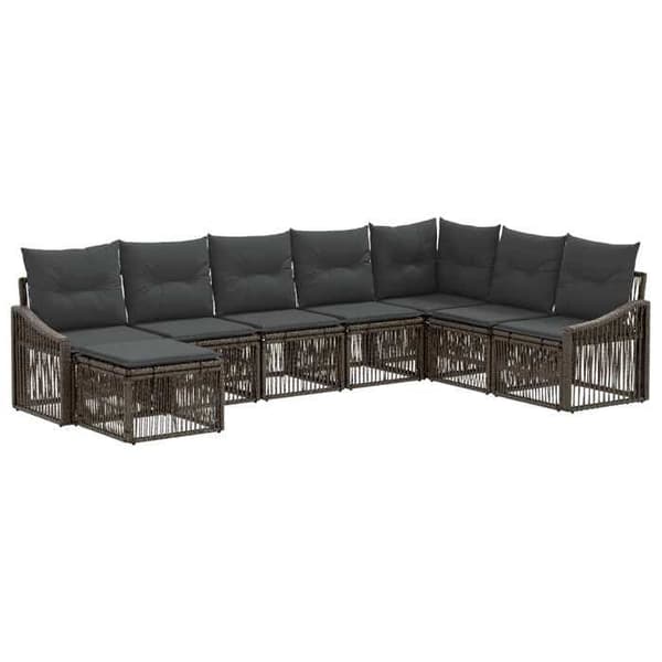 Maison Exclusive - 8 stk. have-sofa sæt i grå polyrotin