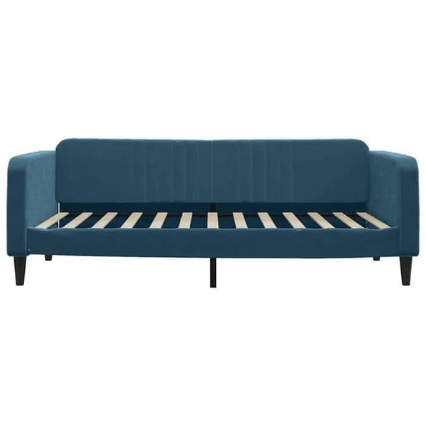 Maison Exclusive - Dagbädd med blå madrass 100x200 cm sammet Blå