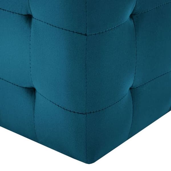 Maison Exclusive - 2 kpl Yöpöytiä Sininen 30x30x30 cm Samettikangas Blå