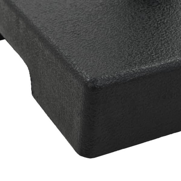 Maison Exclusive - Firkantet parasolfod Polyrésin 8 kg Sort