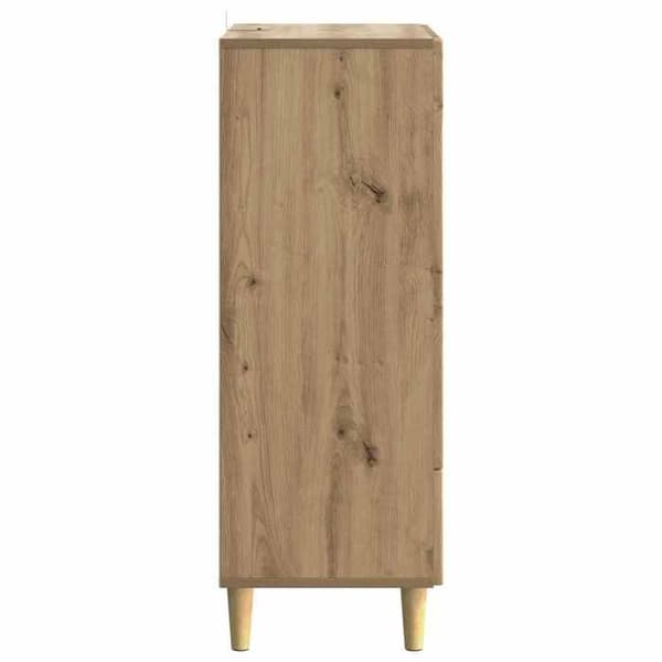 Maison Exclusive - Buffé Ek hantverk 66 x 34,5 x 95 cm Ingenjörsträ