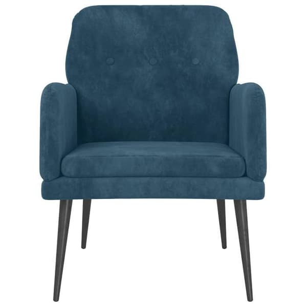 Maison Exclusive - Blå Fåtölj 62x79x79 cm Sammet Blå