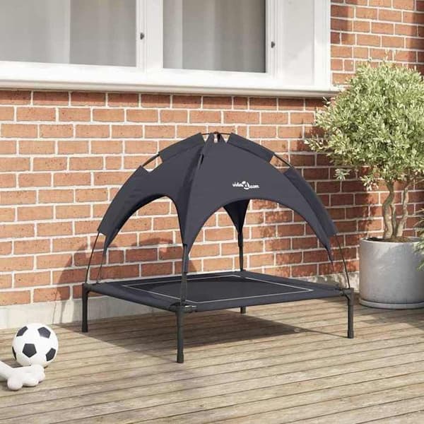 Maison Exclusive - Koiran sänky 71 x 64 x 71 cm Musta teräs
