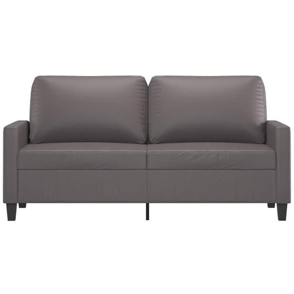 Maison Exclusive - 2-personers sofa Grå 140 cm Syntetisk læder
