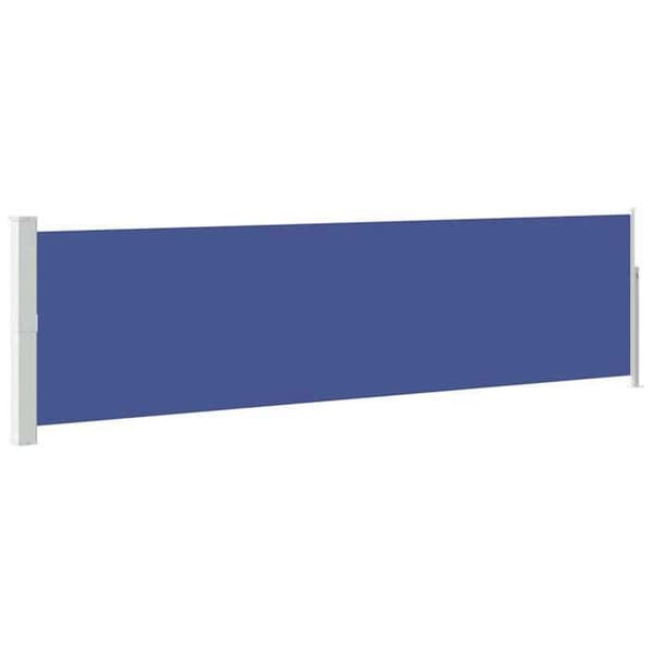 Maison Exclusive - Utdragbart sidotak för patio 140x500 cm Blå
