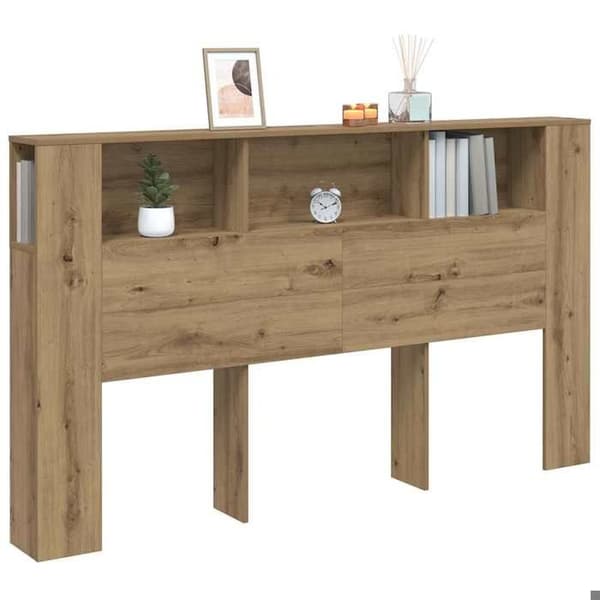 Maison Exclusive - Håndlavet egetræ senghovedgærde 180x18,5x102,5 cm