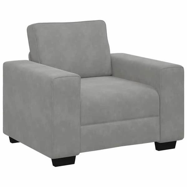 Maison Exclusive - Lysegrå Stol 100x77x82 cm Velour