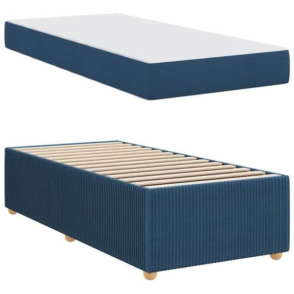 Maison Exclusive - Sininen sänkykehys 80 x 200 cm kangas Blå