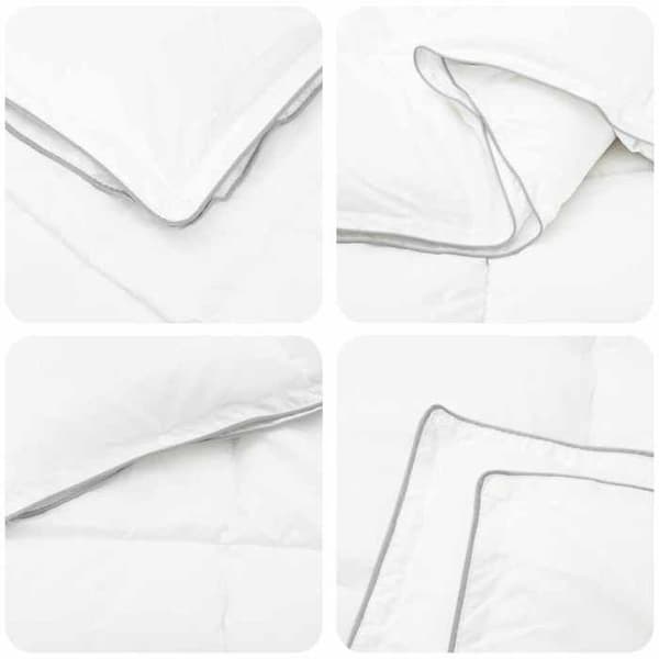 Maison Exclusive - Duvetset 3 pc 155 x 220 cm Alla säsonger Bambus Vit