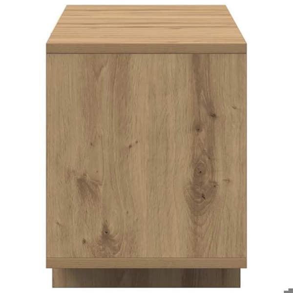 Maison Exclusive - Håndlavet TV-møbel i egetræ 120x30x40,5 cm i ingeniørtræ