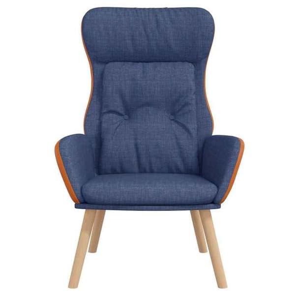 Maison Exclusive - Avkopplingsstol Blå Tyg och PVC Blå
