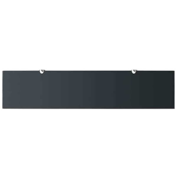 Maison Exclusive - Lasihylly 90x20 cm 8 mm Matte svart